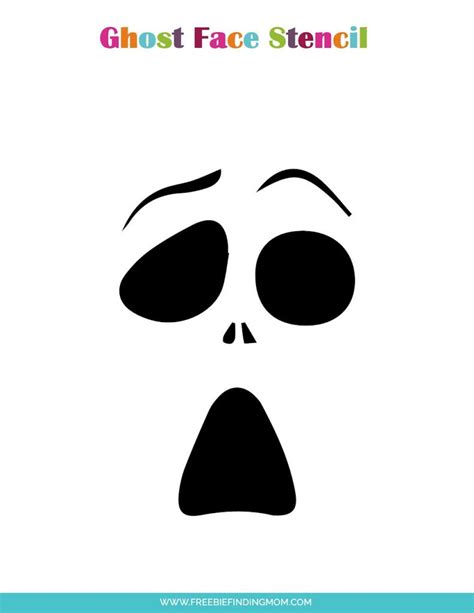 Snapchat Ghost Face Printable