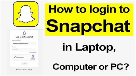 snapchat login laptop chats