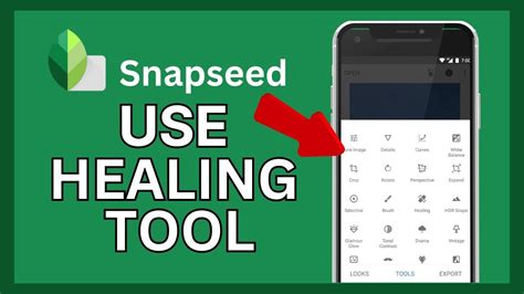 Snapseed Healing Tool Tutorial