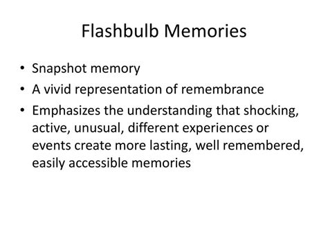 Snapshot Memory Example