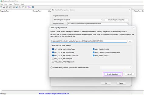 Snapshot Registry Tool