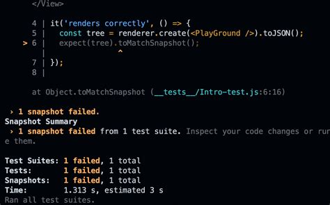 Snapshot Testing Example React