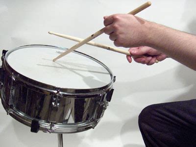 Snare Drum Stick Shot