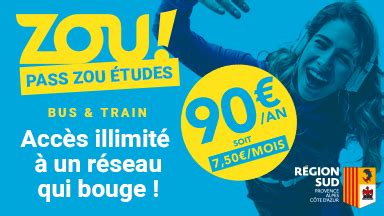 MARSEILLE Le nouveau Pass ZOU ! études a du succès » La lettre