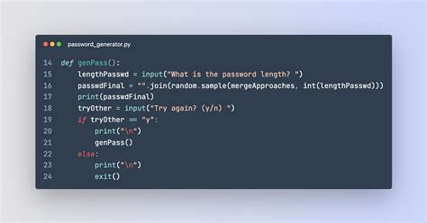 snippet in python example
