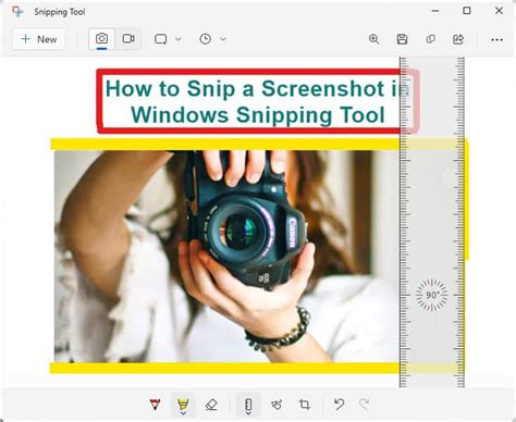 Snipping Tool Highlight Color