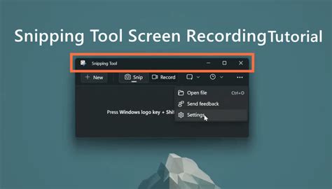 Snipping Tool Resolution Settings