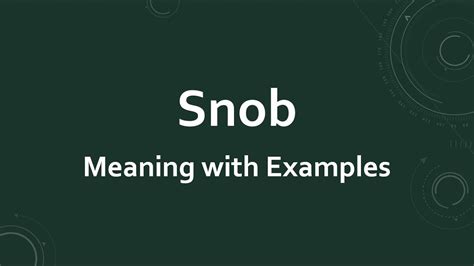 snobs meaning in urdu