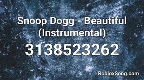 snoop dogg Roblox ID
