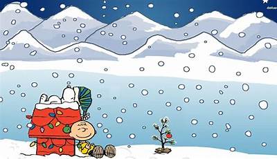 Snoopy House Christmas Wallpaper