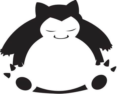 Snorlax Pumpkin Stencil Printable