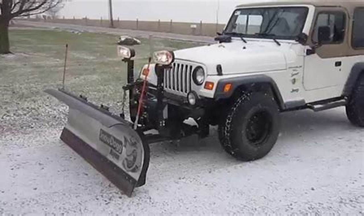 snow plow for jeep wrangler for sale