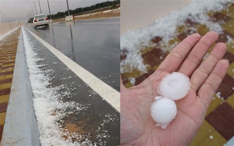 snow and hail in uae