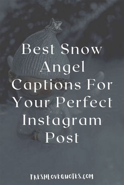 Snow Angel Captions