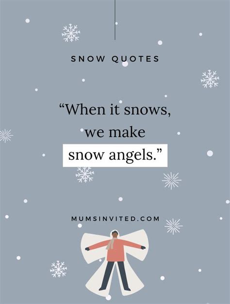Snow angel quotes creative expression