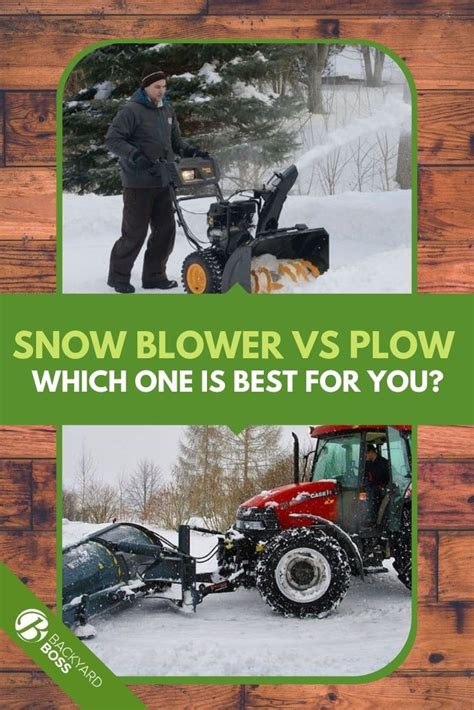 Snowblower vs. Snow Plow