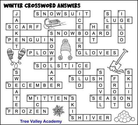 Snow Crossword Answer
