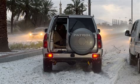 snow in al ain 2024