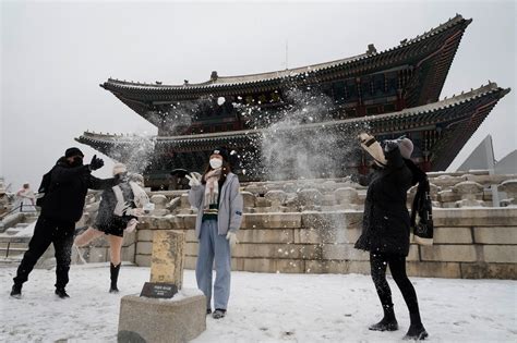 snow in korea january 2024