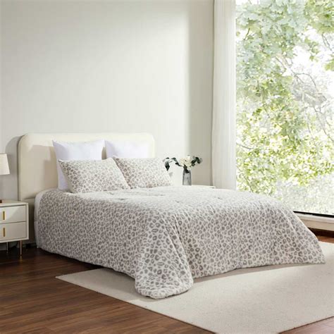Snow Leopard Comforter Set King