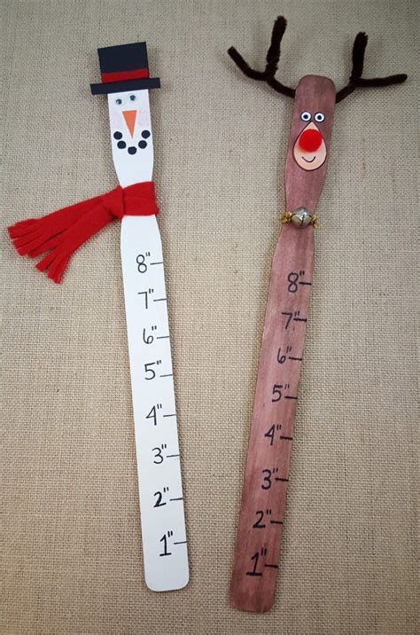 snow measuring stick craft