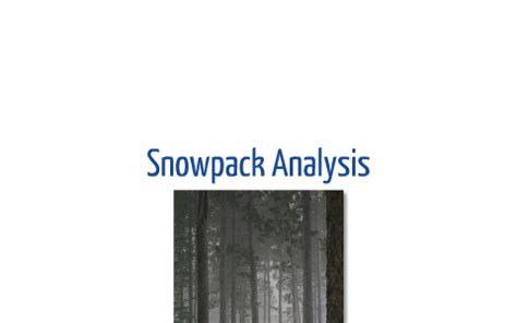 Snow Pit Analysis