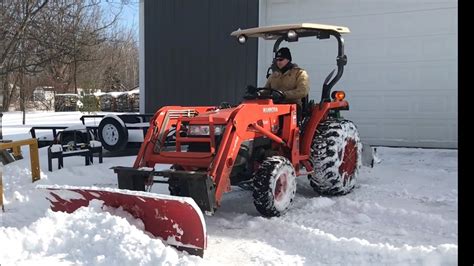 Snow Plow Attach Tractor