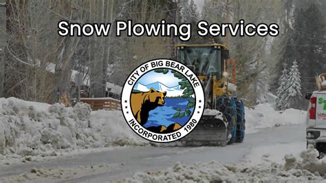Snow Plow Big Bear