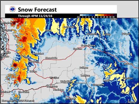 snow storm weather forecast washington state