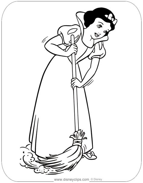 Snow White Cleaning Printable