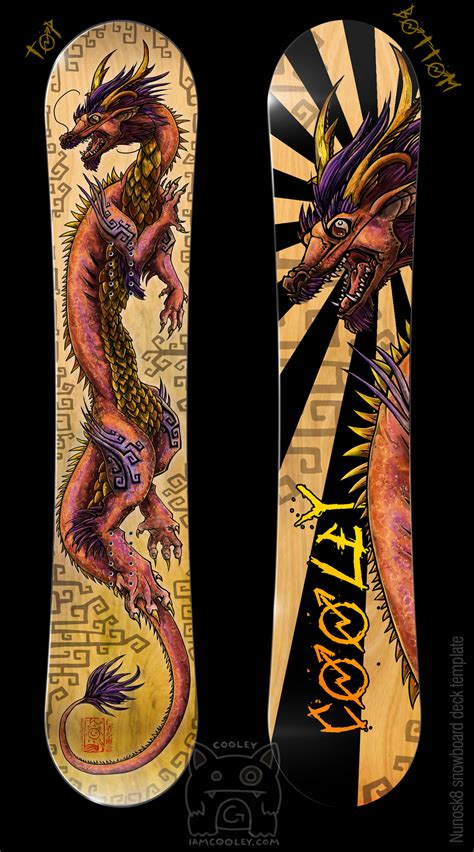 Snowboard Design Dragon