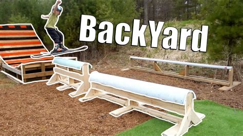 Snowboard Rails For Backyard