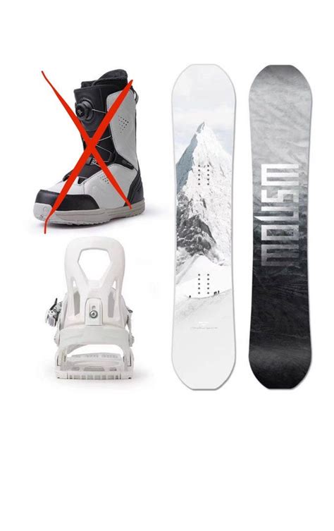 Snowboard With Bindings Set