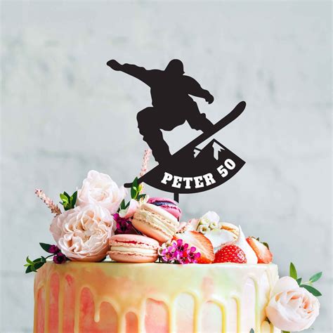 Snowboarding Cake Topper