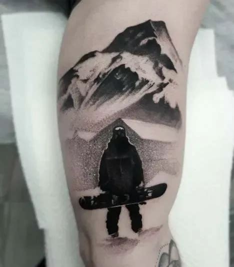 Snowboarding Tattoo Design