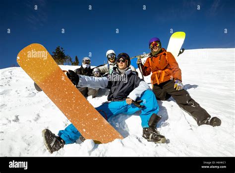 Snowboarding With Friends