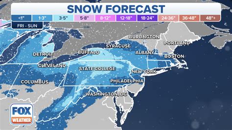 snowfall forecast map