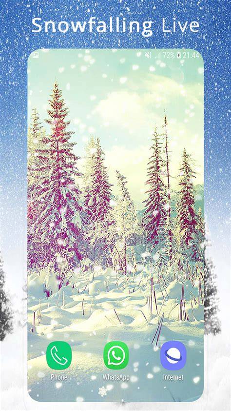 [50+] Live Snow Falling Wallpaper on WallpaperSafari