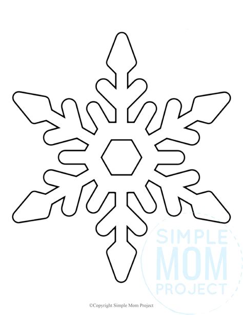 Snowflake Template ClipArt Best