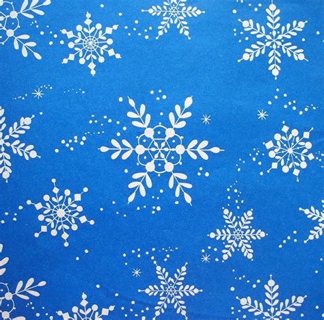 snowflake blue wrapping paper