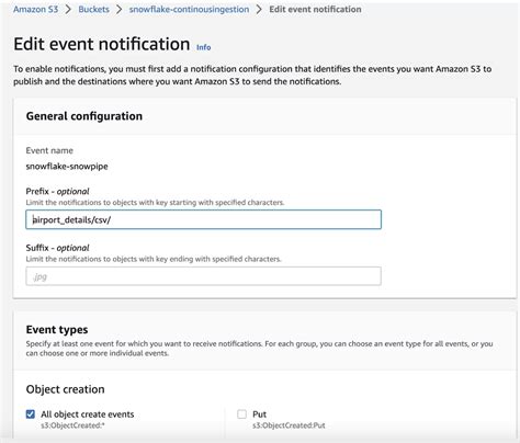 Snowflake Event Notification
