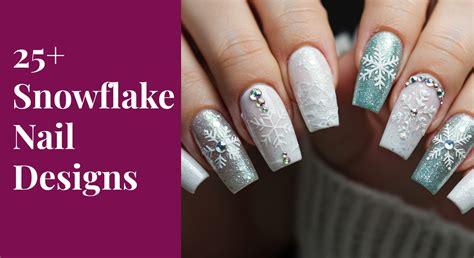Inspiration for Snowflake Nail Designs