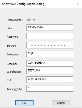 Snowflake Odbc Properties