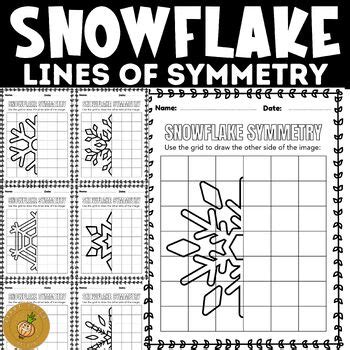 Snowflake Reflection Math Worksheet