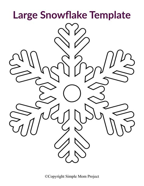 Snowflake Template For First Grade Free Printable Snowflake Patterns