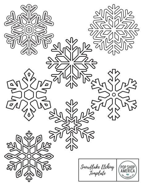 Snowflake Wood Burning Pattern Printable