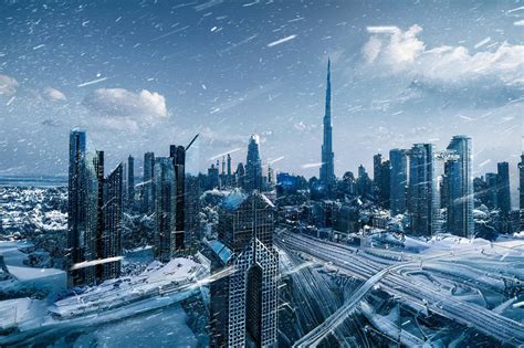 snowing in dubai