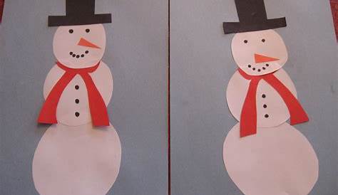 Snowman Out Of Construction Paper Free Printable Craft