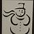 snowman stencils to print