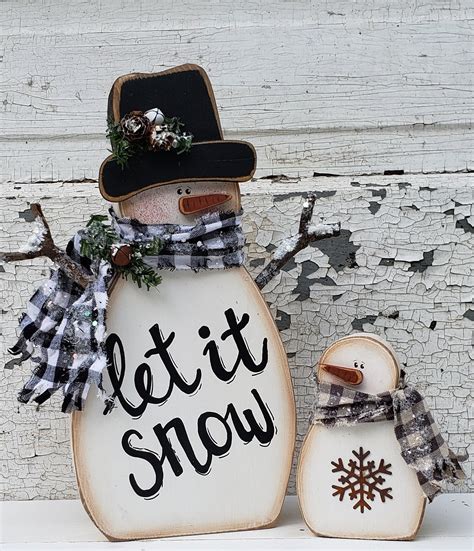 Snowman Angel Wood Craft Pattern for Winter by